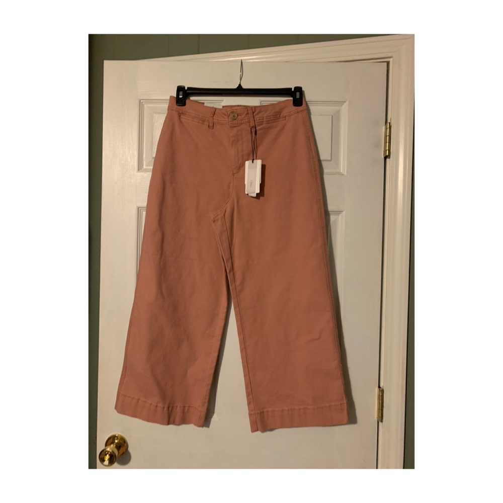Pink Wide Leg Crop Jeans- A Loves A- Size 8